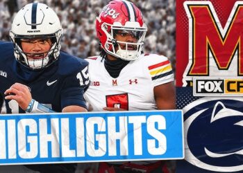 BREAKING NEW: Highlights of the Penn State Nittany Lions vs. Maryland Terrapins game have just...