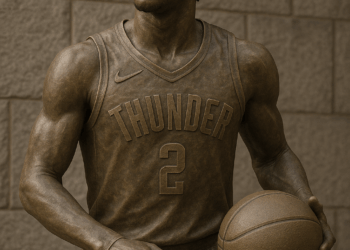 In a historic announcement that has sent waves through the basketball world, the Oklahoma City Thunder have revealed plans to erect a statue of superstar guard